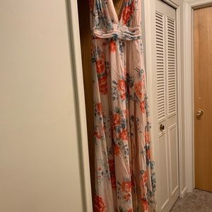 Floral Pink Lulus Dress